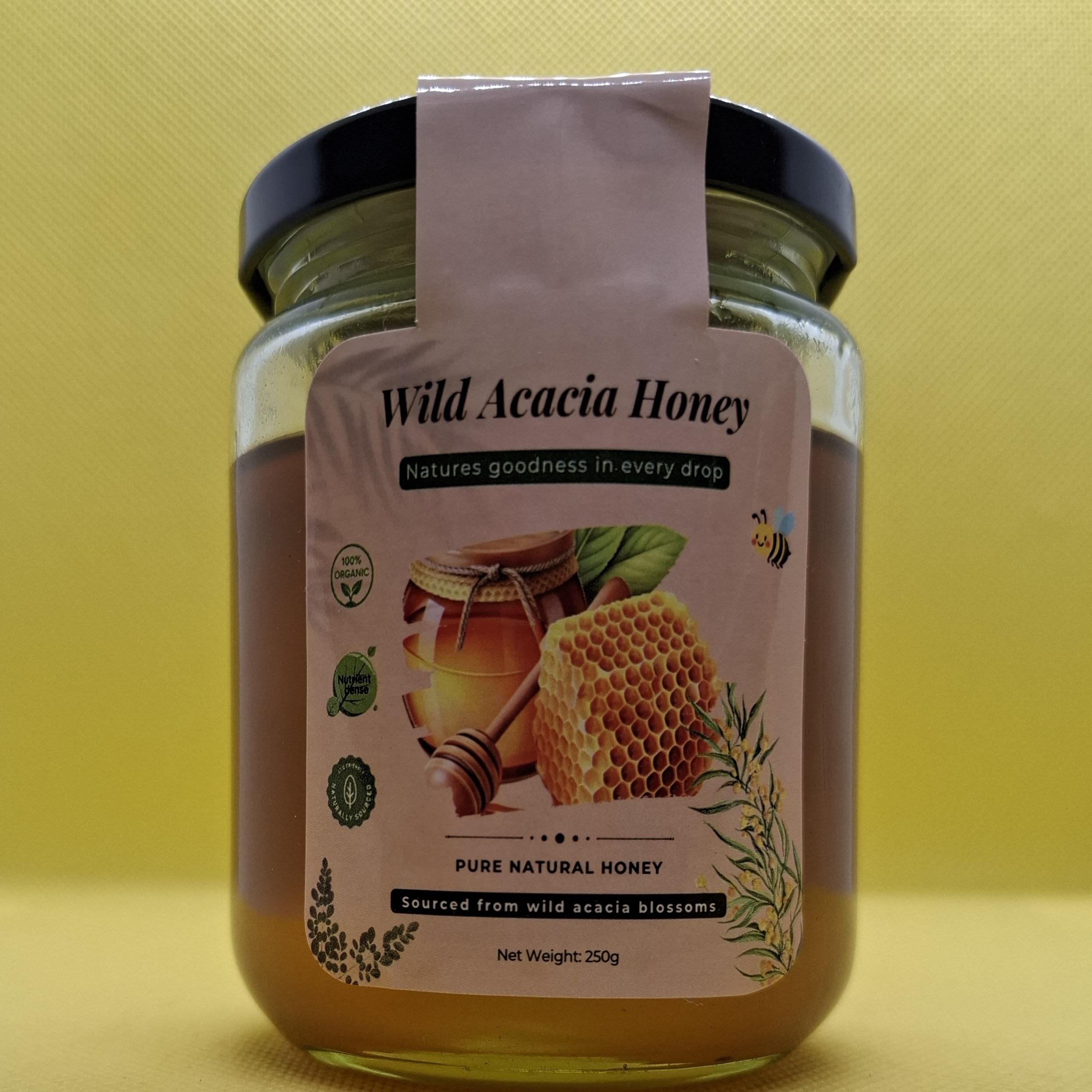 Wild Acacia Honey (Babul / Palosa), 250gm jar