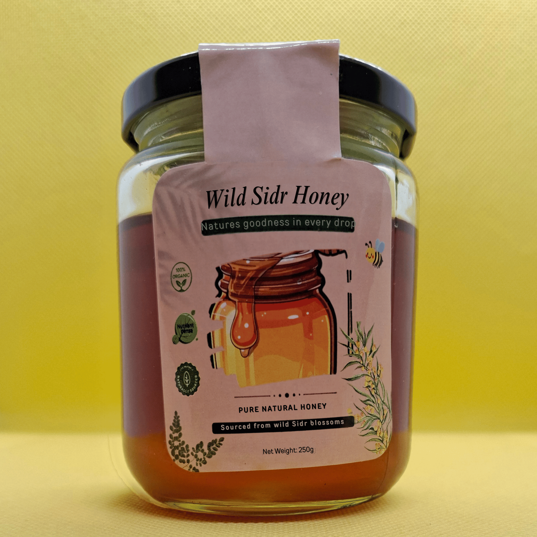 Wild Sidr Honey (Beri), 250gm jar